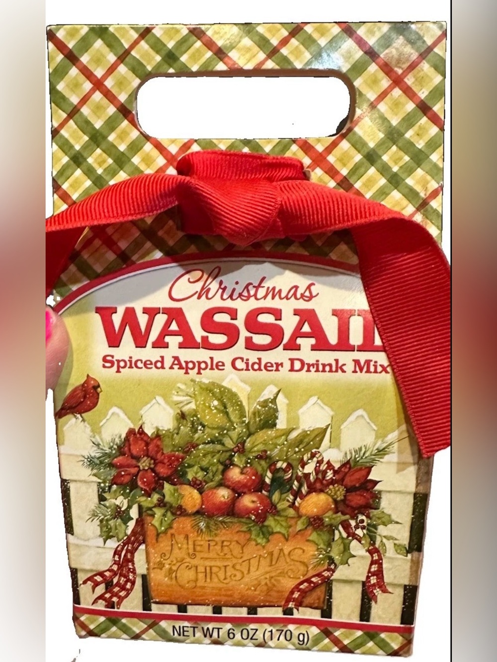 2011 CHRISTMAS WASAIL SPICED APPLE CIDER DRINK MIX GIFT COLLECTIBLE SUSAN WINGET